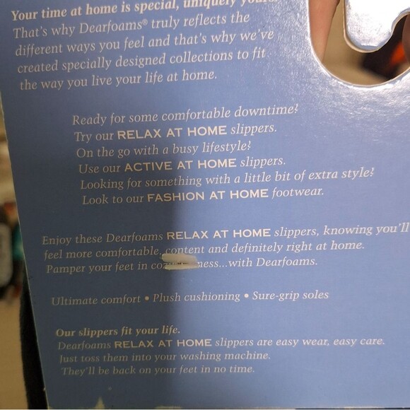 🎁Dearfoams Black Ankle Bootie Slippers - Unworn Women's Size 6.5-7.5 - Picture 4 of 7